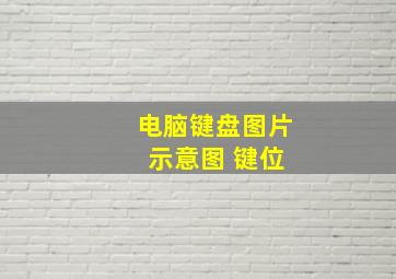 电脑键盘图片 示意图 键位